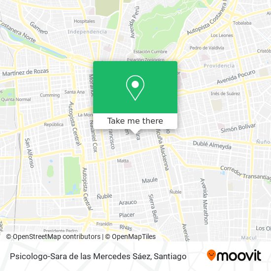 Psicologo-Sara de las Mercedes Sáez map