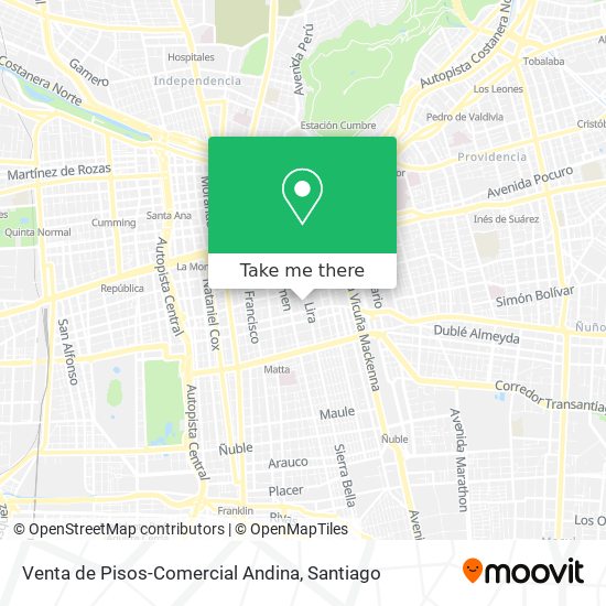 Mapa de Venta de Pisos-Comercial Andina