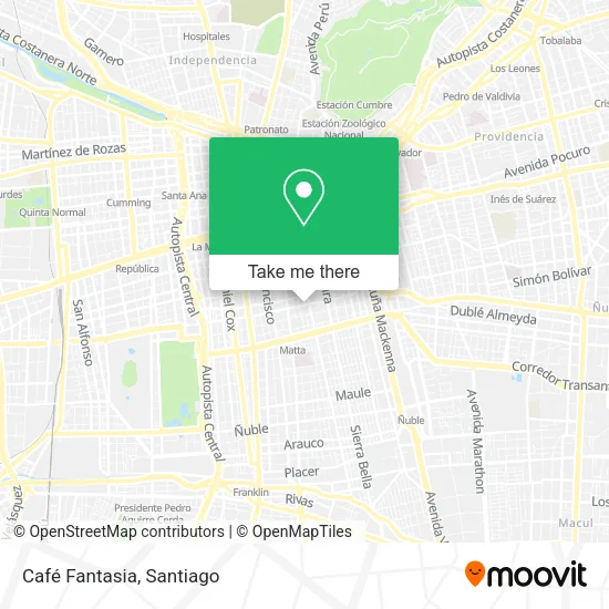 Mapa de Café Fantasia