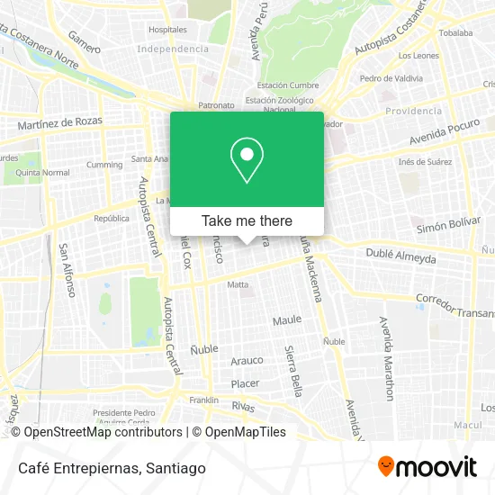 Café Entrepiernas map