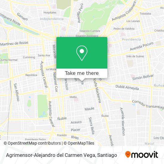 Agrimensor-Alejandro del Carmen Vega map