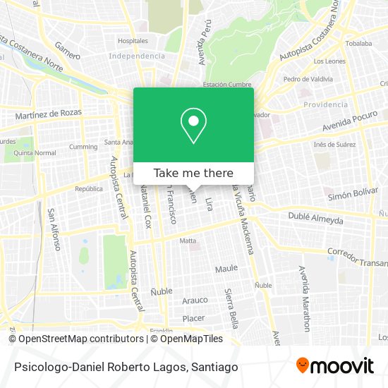 Psicologo-Daniel Roberto Lagos map