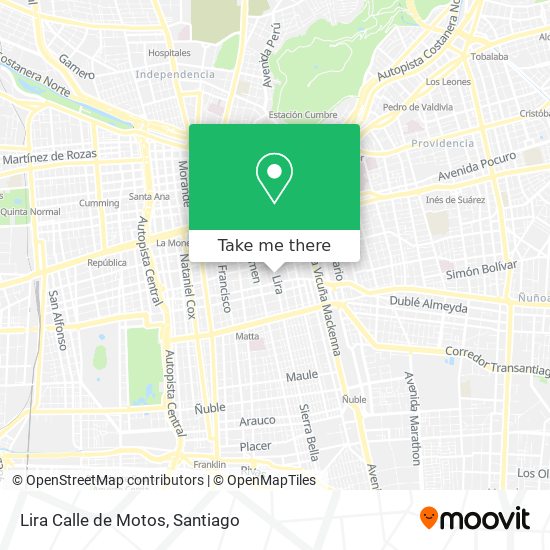 Lira Calle de Motos map
