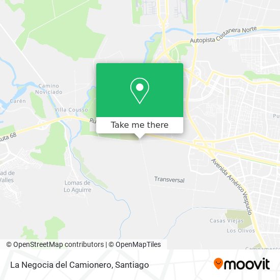 La Negocia del Camionero map