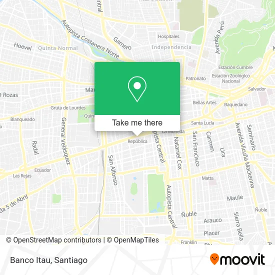 Banco Itau map