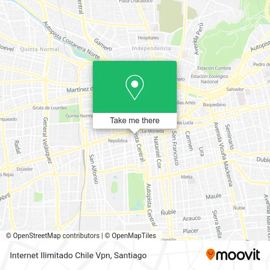 Internet Ilimitado Chile Vpn map