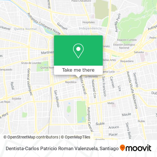 Dentista-Carlos Patricio Roman Valenzuela map