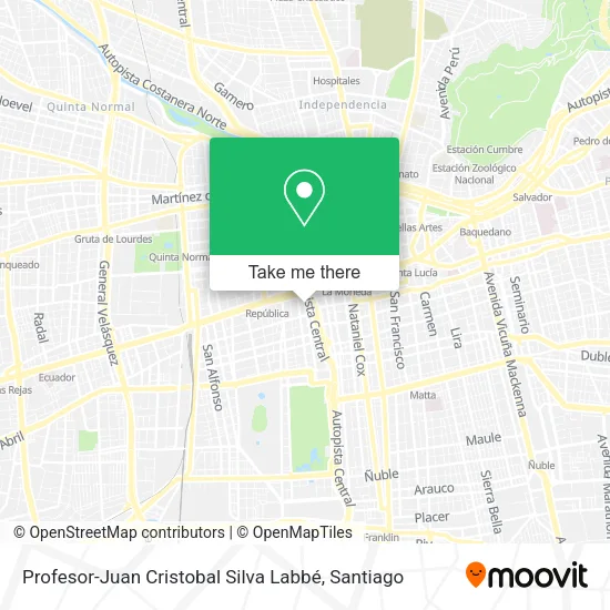 Profesor-Juan Cristobal Silva Labbé map