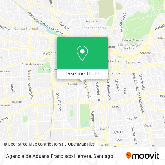 Agencia de Aduana Francisco Herrera map