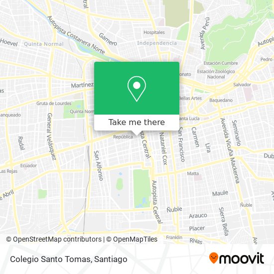 Mapa de Colegio Santo Tomas