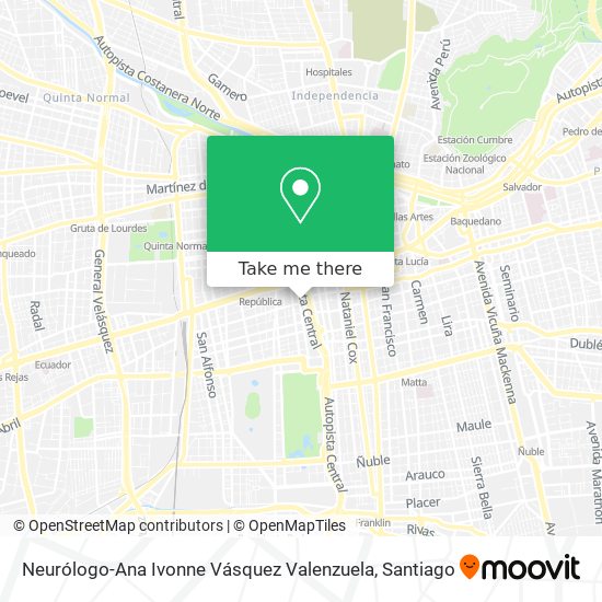 Neurólogo-Ana Ivonne Vásquez Valenzuela map