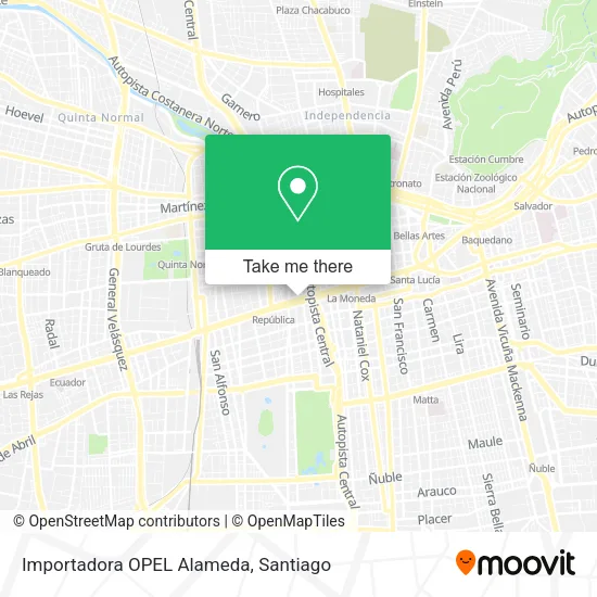 Importadora OPEL Alameda map