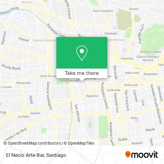 El Necio Arte-Bar map