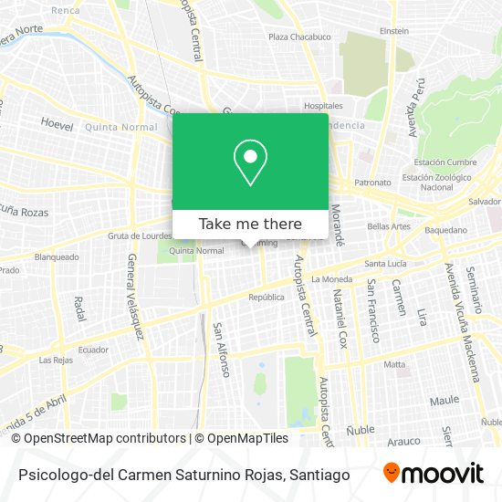 Psicologo-del Carmen Saturnino Rojas map