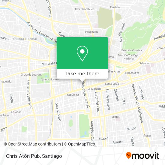 Chris Atón Pub map