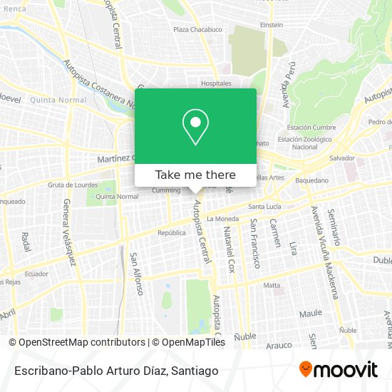 Escribano-Pablo Arturo Díaz map