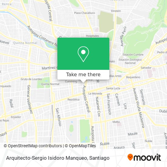 Arquitecto-Sergio Isidoro Manqueo map