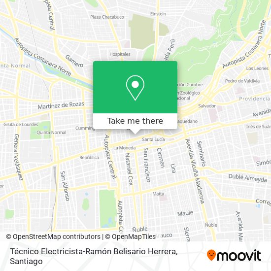 Mapa de Técnico Electricista-Ramón Belisario Herrera