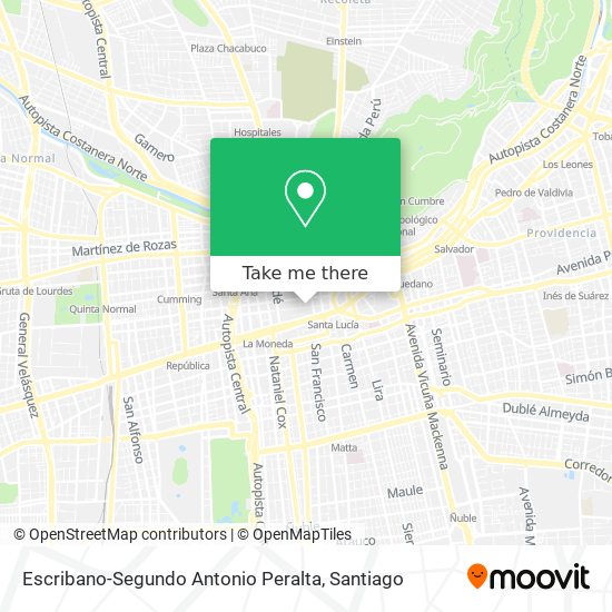 Mapa de Escribano-Segundo Antonio Peralta