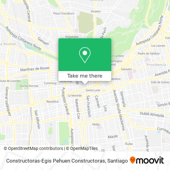 Constructoras-Egis Pehuen Constructoras map