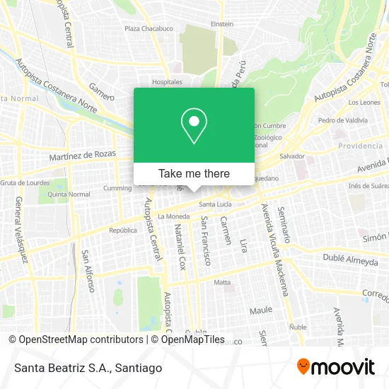 Santa Beatriz S.A. map