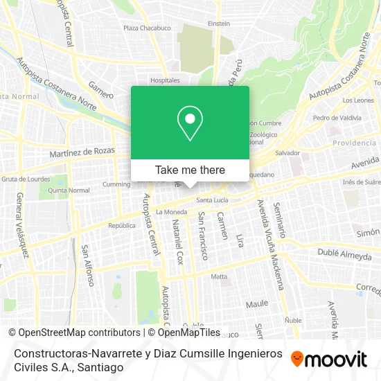 Constructoras-Navarrete y Diaz Cumsille Ingenieros Civiles S.A. map