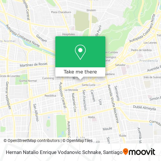 Hernan Natalio Enrique Vodanovic Schnake map