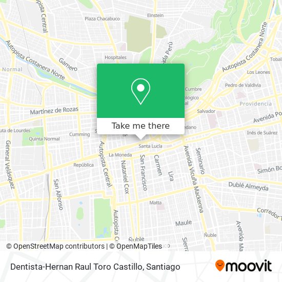 Dentista-Hernan Raul Toro Castillo map