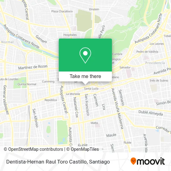 Dentista-Hernan Raul Toro Castillo map