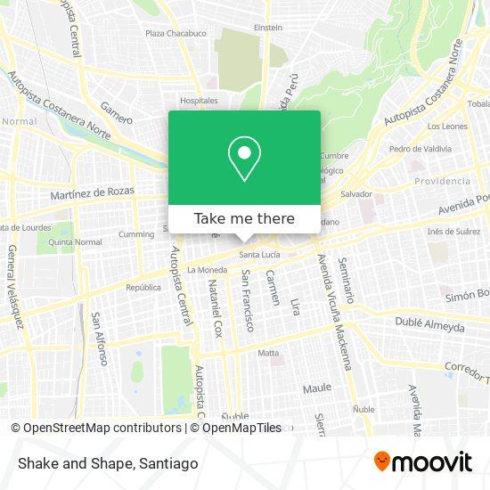 Mapa de Shake and Shape