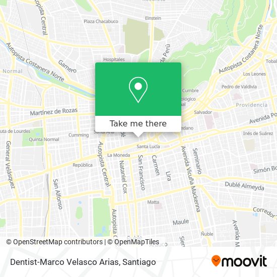 Dentist-Marco Velasco Arias map
