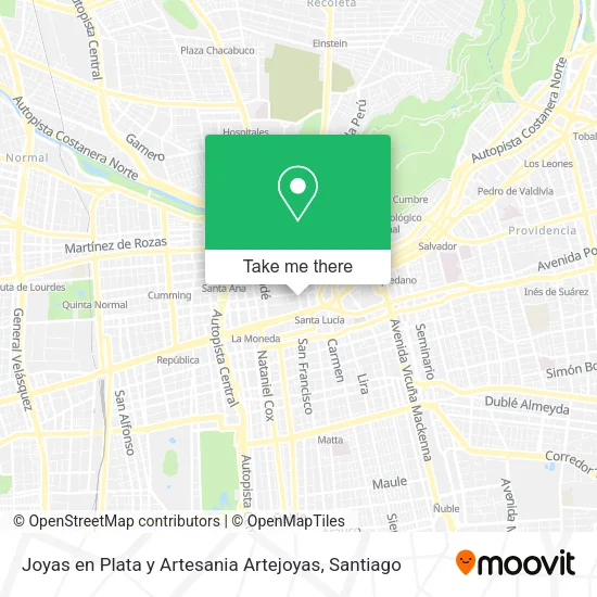 Joyas en Plata y Artesania Artejoyas map
