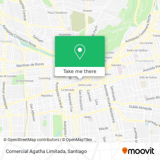 Comercial Agatha Limitada map