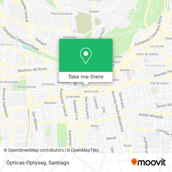 Ópticas-Optyseg map