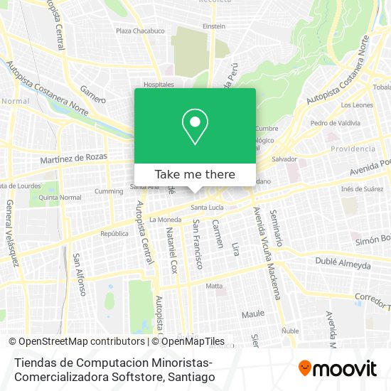 Tiendas de Computacion Minoristas-Comercializadora Softstore map