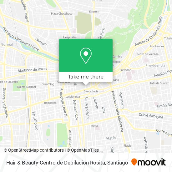 Mapa de Hair & Beauty-Centro de Depilacion Rosita