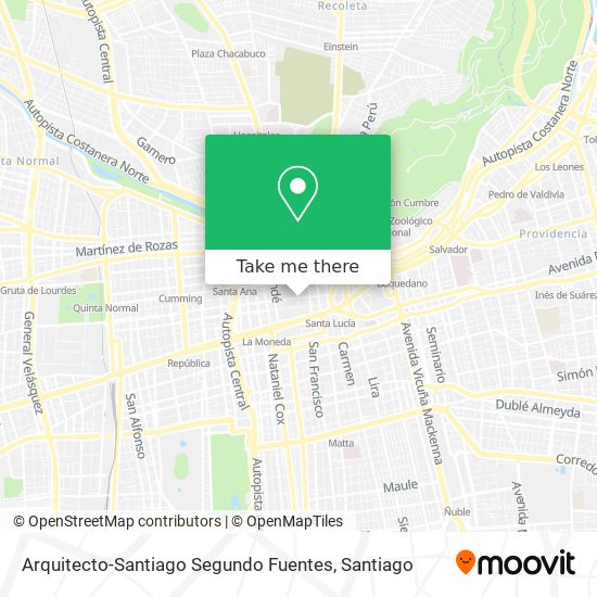 Arquitecto-Santiago Segundo Fuentes map