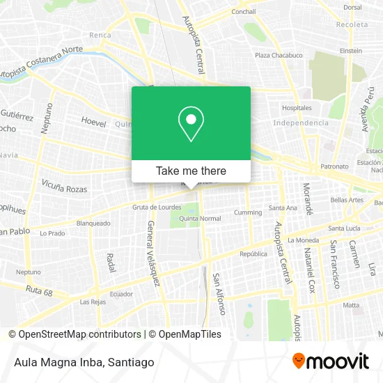 Aula Magna Inba map