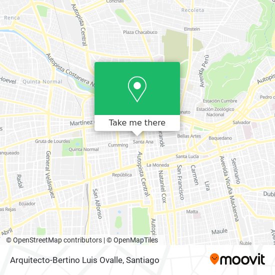 Arquitecto-Bertino Luis Ovalle map