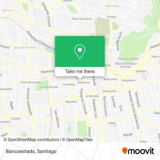 Bancoestado map