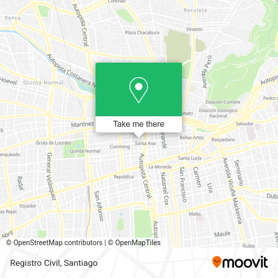 Registro Civil map