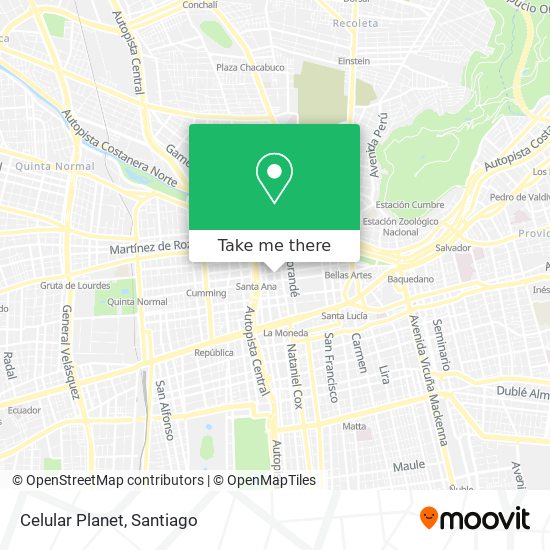 Mapa de Celular Planet