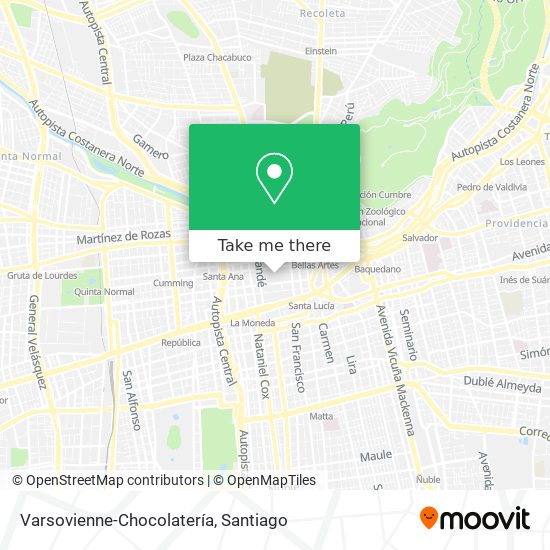 Mapa de Varsovienne-Chocolatería
