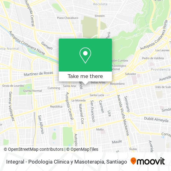 Mapa de Integral - Podologia Clinica y Masoterapia