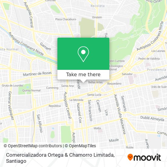 Comercializadora Ortega & Chamorro Limitada map