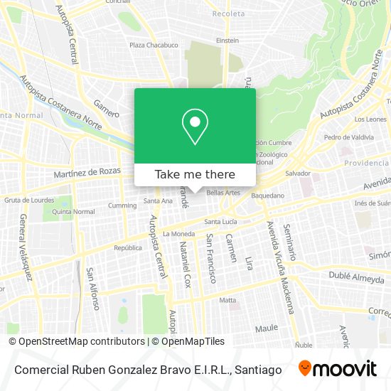 Comercial Ruben Gonzalez Bravo E.I.R.L. map