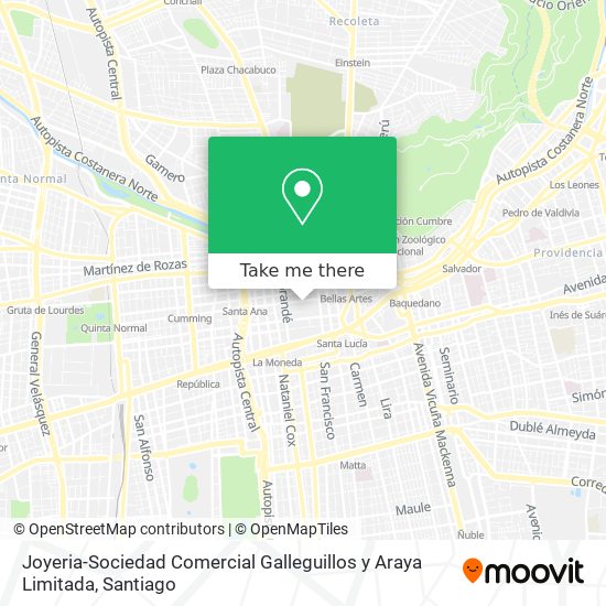 Joyeria-Sociedad Comercial Galleguillos y Araya Limitada map