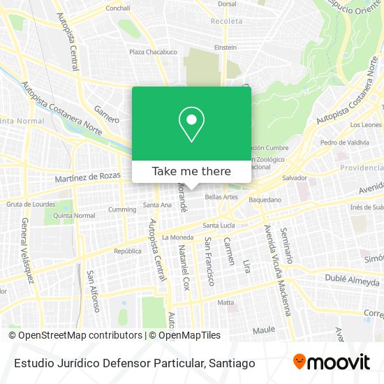 Estudio Jurídico Defensor Particular map