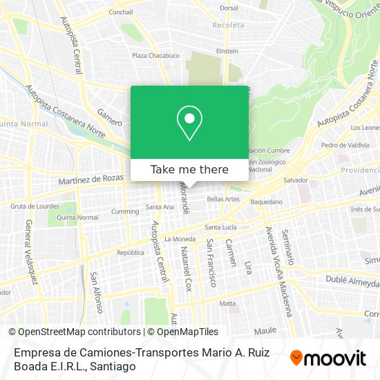 Empresa de Camiones-Transportes Mario A. Ruiz Boada E.I.R.L. map