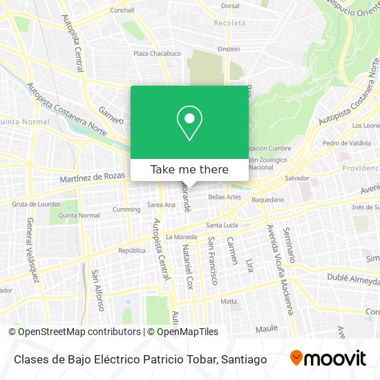 Clases de Bajo Eléctrico Patricio Tobar map